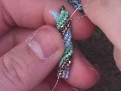 Learn the Basics of the Twisted Tubular Herringbone Stitch - A Beading Tutorial by Aura Crystals
