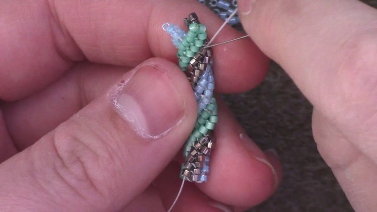 Learn the Basics of the Twisted Tubular Herringbone Stitch - A Beading Tutorial by Aura Crystals