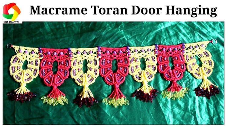 Macrame Toran Door Hanging tutorial