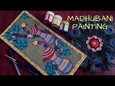 Madhubani Painting.Mithila Painting Step by step tutorial for beginners. Indian Folk Painting