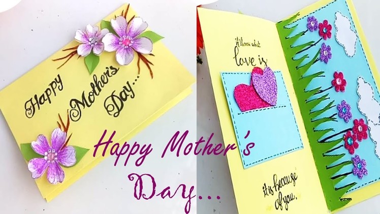 Mother's Day Pop up card making.DIY Mother's Day Card.