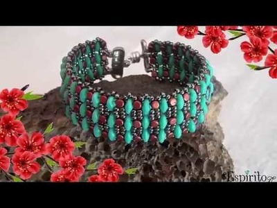 Nisa bracelet with minos and super duos - Beading Tutorial