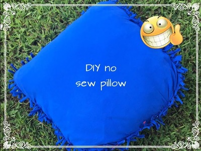 No sew DIY T- Shirt pillow. cushion!