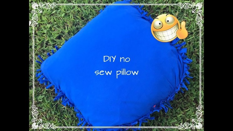 No sew DIY T- Shirt pillow. cushion!