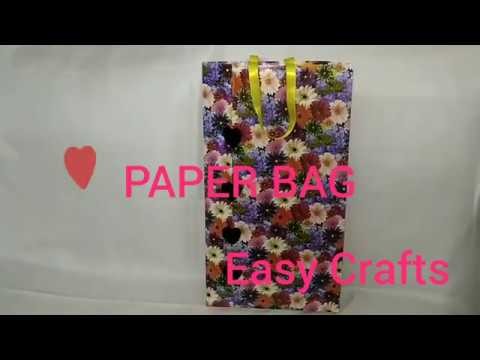 Paper Shopping Bag DIY | paper Bag | JAAS Easy Crafts