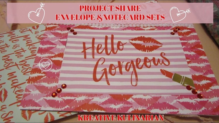 PROJECT SHARE ????Get Glam???? DIY Card and Envelope Sets #KREATIVEKULINARIAN