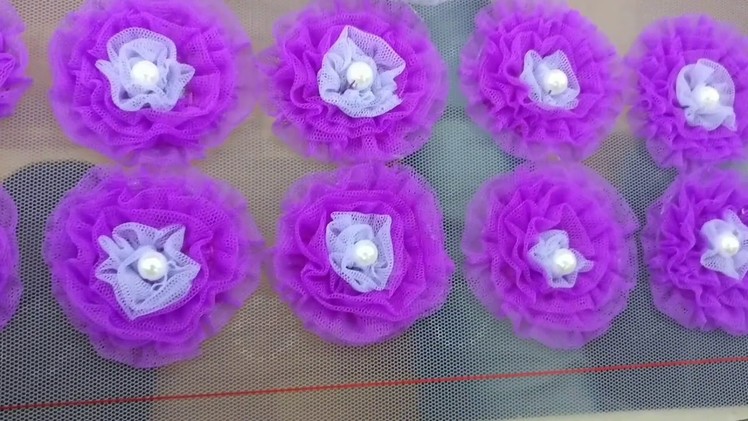 Puffy Flower Making Embroidery Tutorial