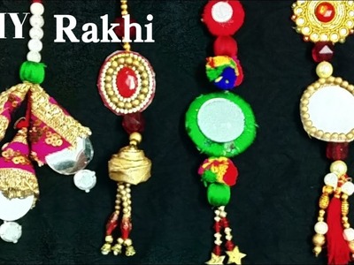 Rakhi,pompom ,latest Rakhi designs  Rakhi making tutorial  | Kundan Rakhi |Luma Rakhi | stones rakhi