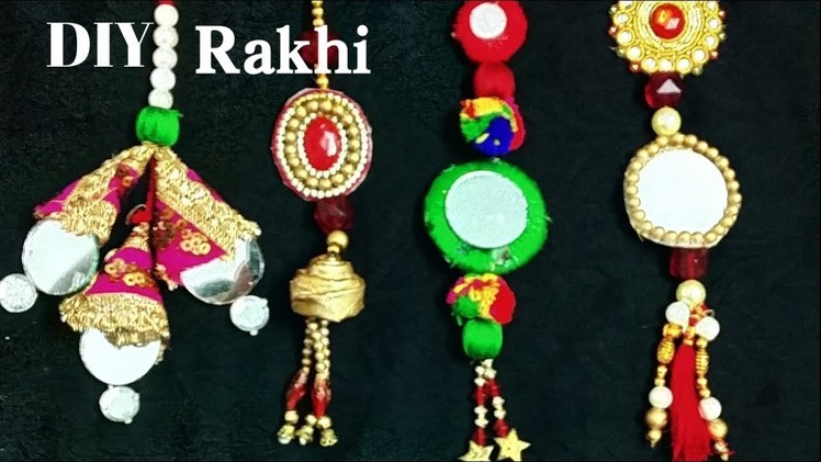 Rakhi,pompom ,latest Rakhi designs  Rakhi making tutorial  | Kundan Rakhi |Luma Rakhi | stones rakhi