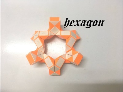 SLOW TUTORIAL - Magic Ruler or Rubik's Snake 48 - Hexagon