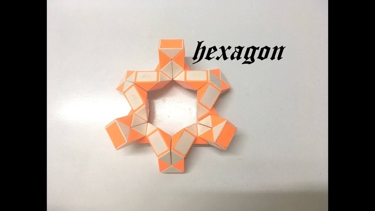 SLOW TUTORIAL - Magic Ruler or Rubik's Snake 48 - Hexagon