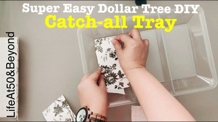 SUPER EASY DIY DOLLAR TREE CATCH-ALL TRAY FOR CAR KEYS JEWELRY WALLET || JORD WATCH REVIEW & GIVEAWA