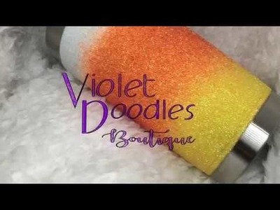 Three Color Glitter Ombre Tutorial- Stainless Tumbler