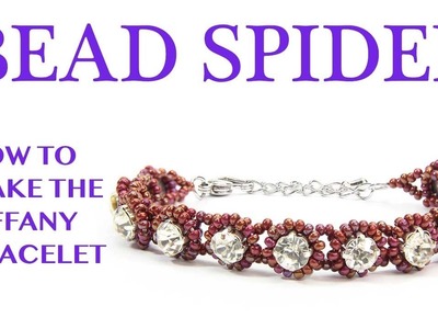 Tiffany Bracelet Tutorial: Right Angle Weave Crystal Bracelet.