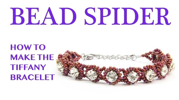 Tiffany Bracelet Tutorial: Right Angle Weave Crystal Bracelet.