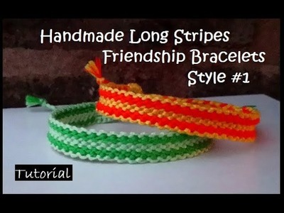 Vertical Stripe Friendship Bracelet Tutorial [Style #1]