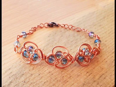 Wire Wrap Tutorial ~ Celtic Style Tri Arch Bracelet - 14