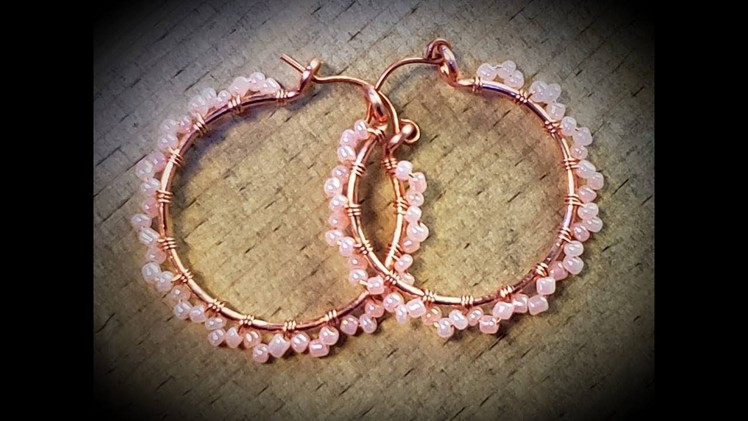 Wire Wrap Tutorial for the Lacy Beaded Hoop Earrings ~ 8