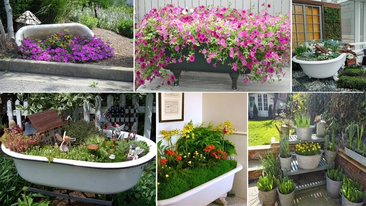 100 Most Beautiful Garden Flower Tub Ideas | DIY and Recycled