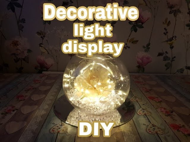 DIY Decorative light up table decoration | Using Home Bargains & Poundland Items