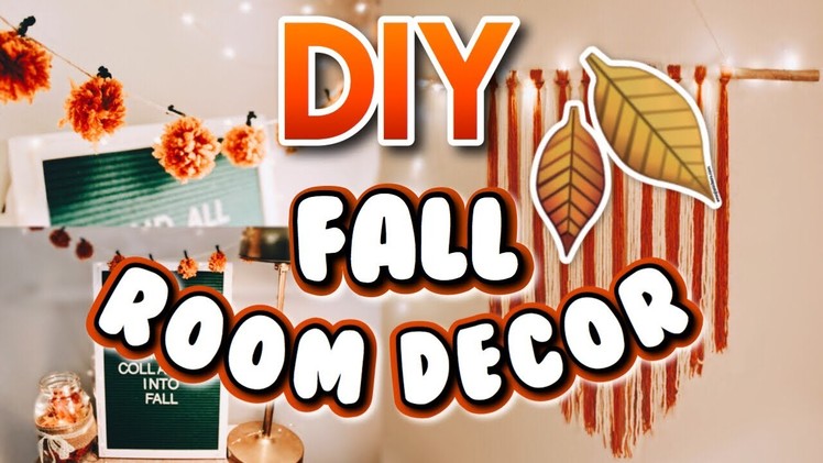 DIY FALL ROOM DECOR! | Easy and cheap decor ideas! Fall 2018!