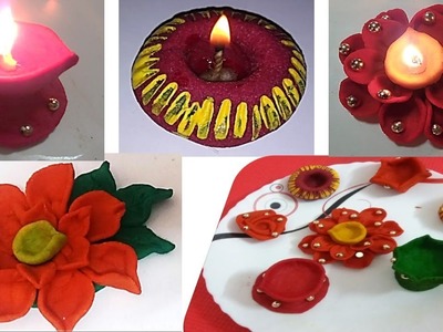 DIY - Make Different style of Decorative diya - Diwali special