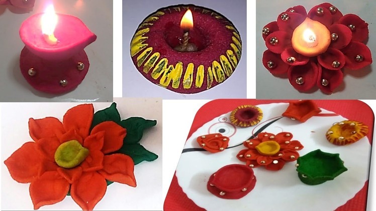 DIY - Make Different style of Decorative diya - Diwali special