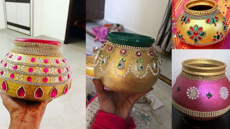 DIY || pot decoration ideas for indian wedding || pot decoration for wedding
