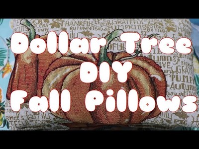 Dollar Tree DIY Fall Pillows