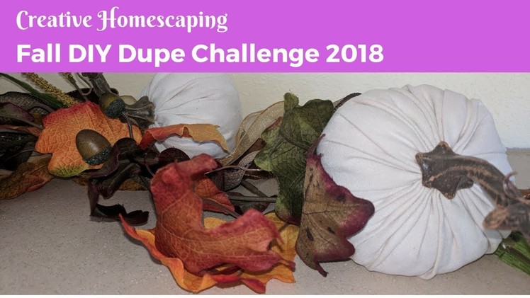 FALL DIY DUPE CHALLENGE HOSTED BY KENYA'S DECOR CORNER & ECLECTIC KRISTEN