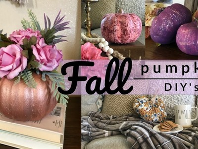 Fall Dollar Tree DIY. Four Pumpkin DIY's