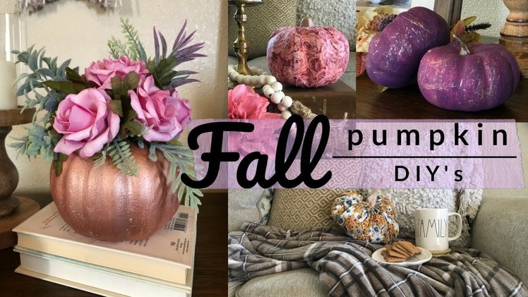 Fall Dollar Tree DIY. Four Pumpkin DIY's