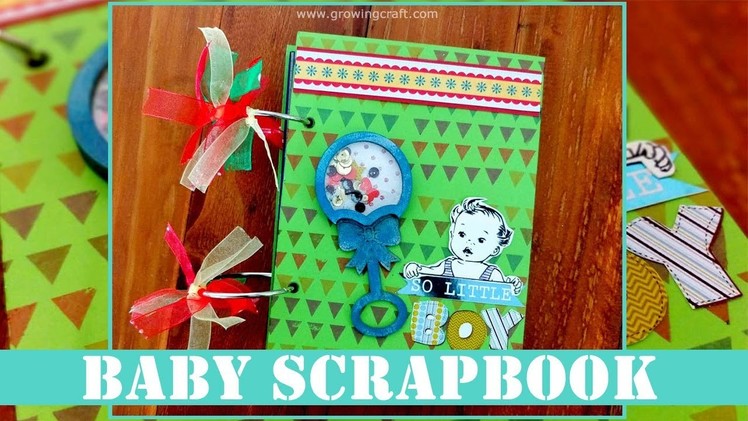 Handmade baby album.scrapbooks - KIDS record book - DIY scrapbook ideas