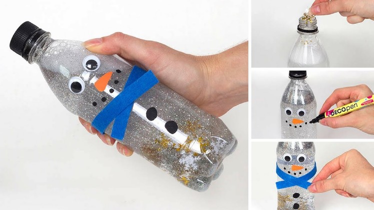 How to make a Snowman Sensory Bottle