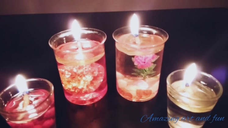 How to make candles at home very easy #room decoration #colourfull❤ DIY