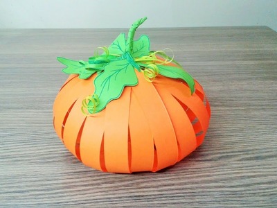 How to make Paper Pumpkin, DIY Paper Pumpkin