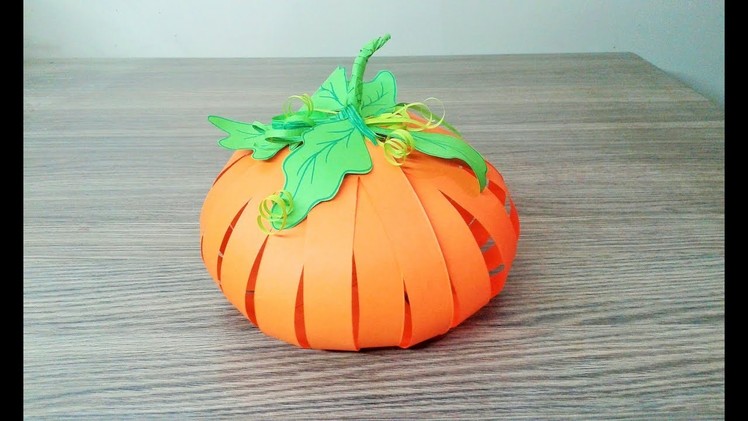 How to make Paper Pumpkin, DIY Paper Pumpkin