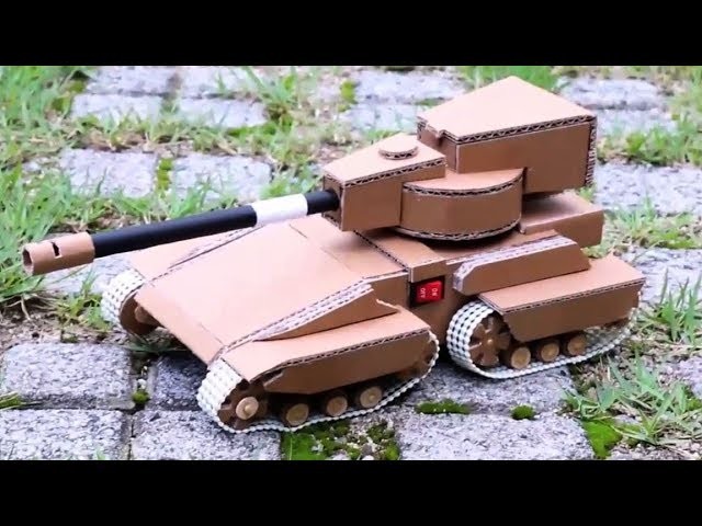 How to Make RC Tank From Cardboard | DIY | Cardboard Tank