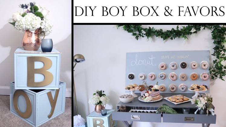 How to Plan a Baby Shower on a Budget Part 2 | DIY B-O-Y BOX & FAVORS | Aziza Mohammad