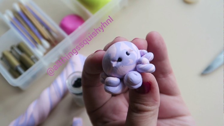 Polymer Clay Tutorial: HOW TO MAKE A BABY OCTOPUS