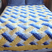 Queen Sized Woven Designed Quilt