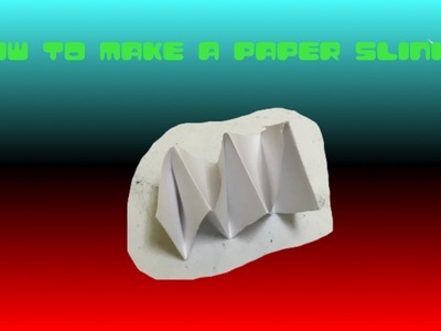 Tutorial on how to make a paper slinky