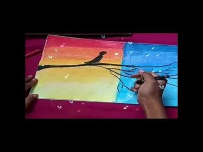 World best simple trick for beautiful drawing |Diya art and craft