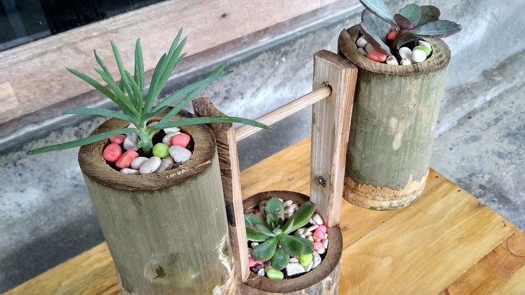 Creative Succulent Planter Ideas | DIY Planter From Bamboo 2018