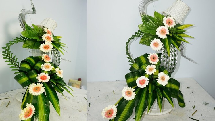 DIY Floral Arrangements for Church|GERBERA FLOWER 2 LAYERS,EpS 17