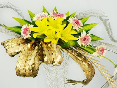 DIY Floral Arrangements for Church|GERBERA ,Lily Flower,Eps 18