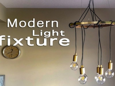 DIY Modern Light Fixture. Lighting Hack