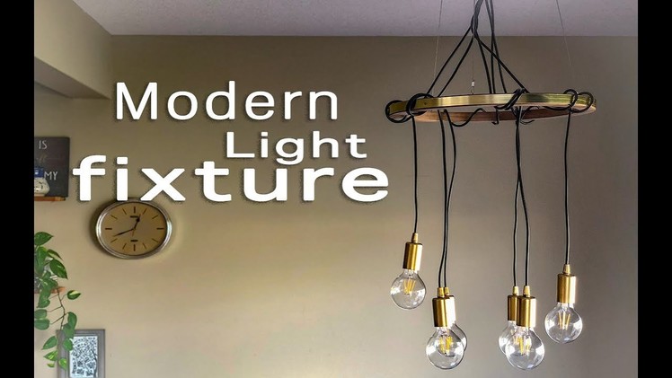 DIY Modern Light Fixture. Lighting Hack