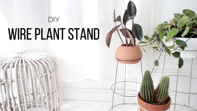 DIY Wire Plant Stand