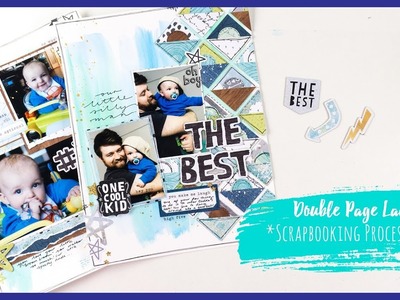 *DOUBLE PAGE* Scrapbooking Process Video + + + INKIE QUILL
